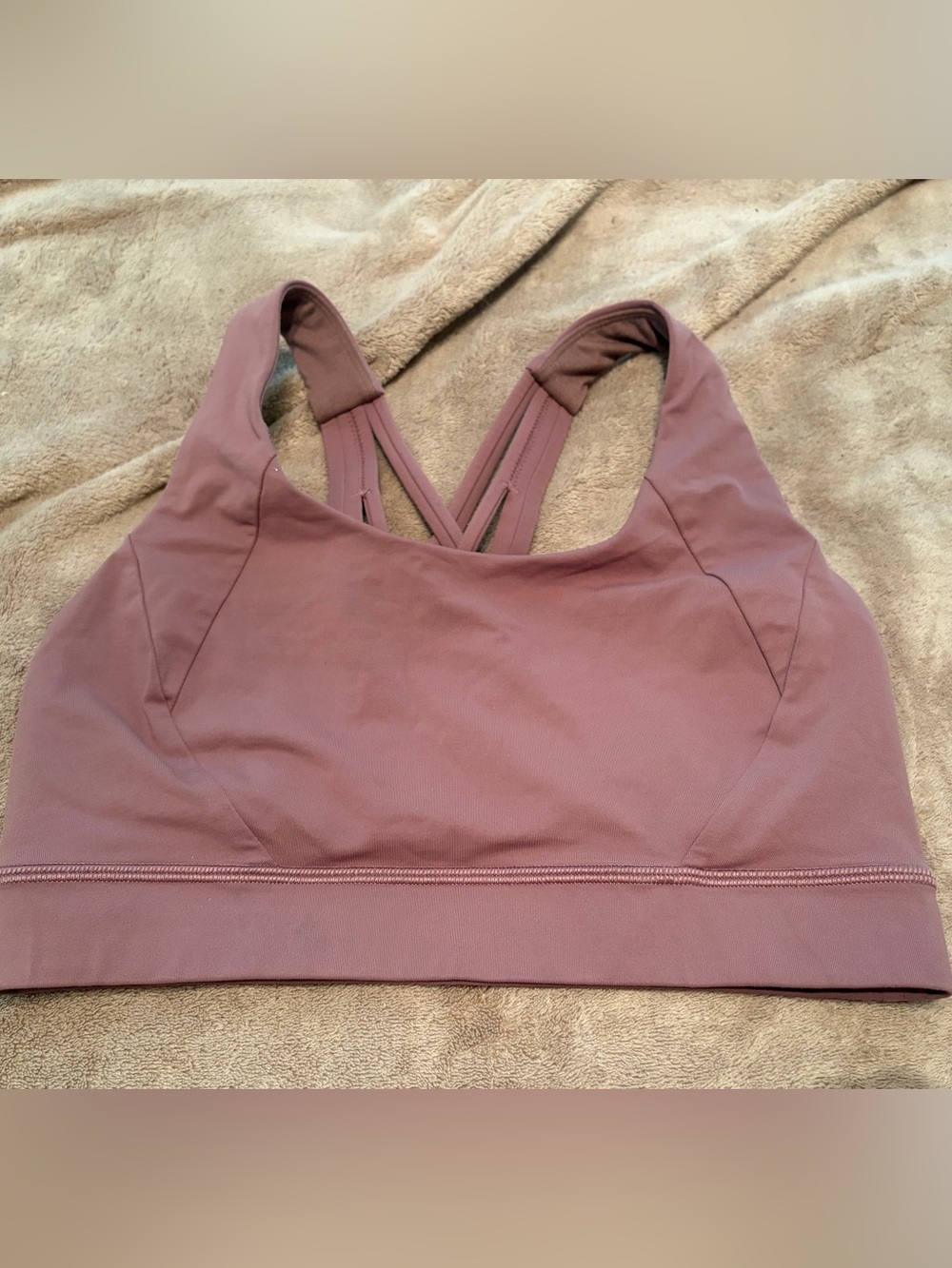 Ladies size 6 brown Lululemon Energy Bra in EUC